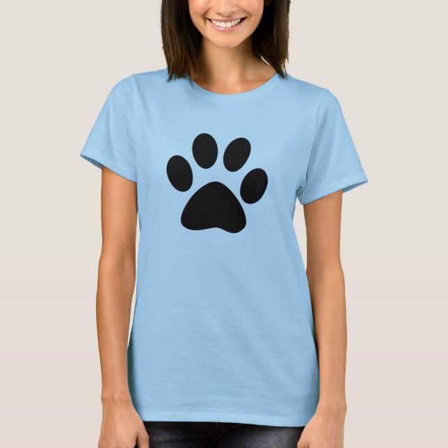 camiseta del pawprint (Anverso)