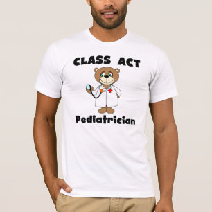 Camiseta del pediatra del acto de la clase del oso