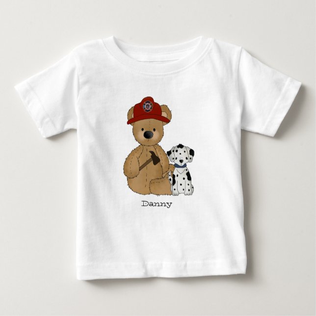 Camiseta del peluche del bombero (Anverso)