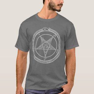 camiseta del Pentagram del baphomet