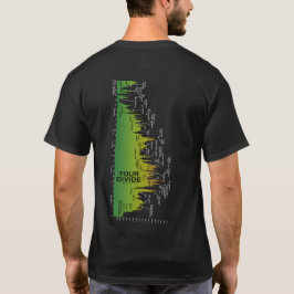 Camiseta del perfil de la elevación de la