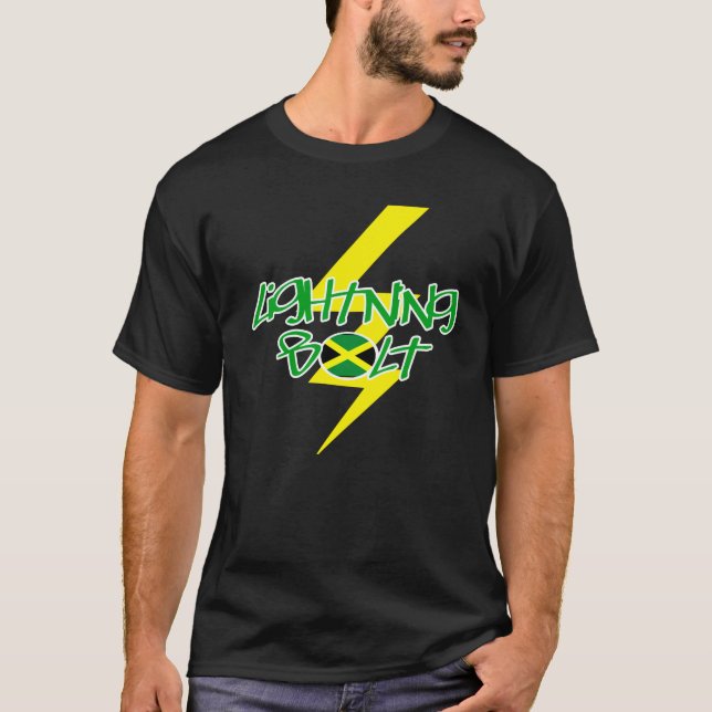Camiseta del perno de la iluminación (Jamaica) (Anverso)