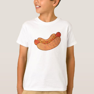 CAMISETA DEL PERRITO CALIENTE PARA LAS MUJERES Y
