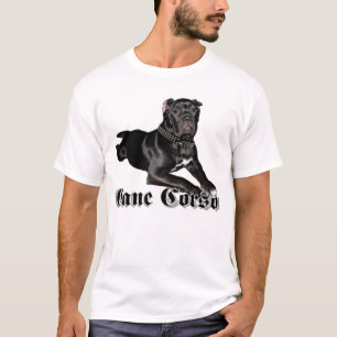Camiseta del perrito de Corso del bastón