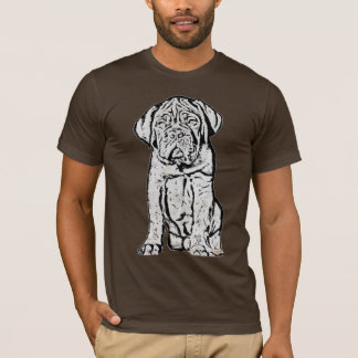 Camiseta del perrito de Dogue de Bordeaux