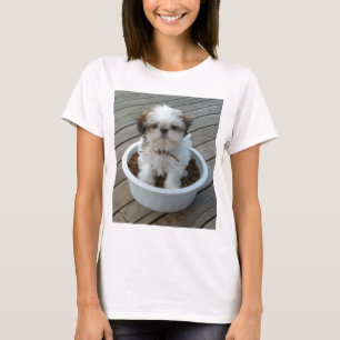 Camiseta del perrito de Shih Tzu