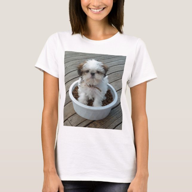 Camiseta del perrito de Shih Tzu (Anverso)