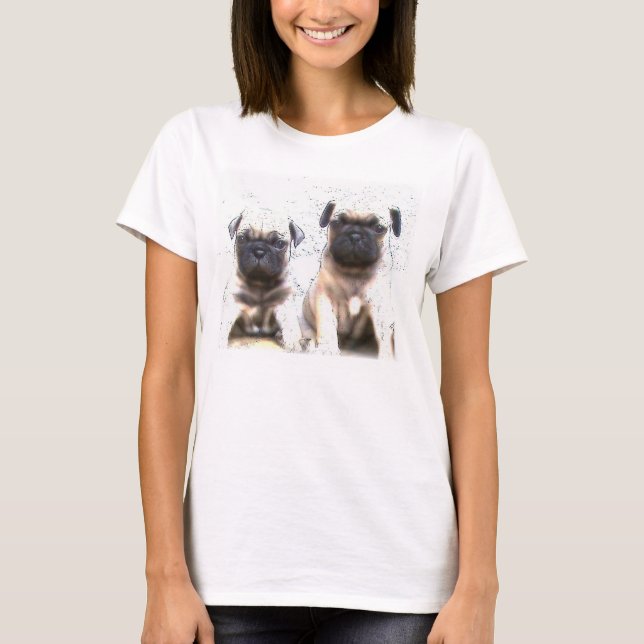 Camiseta del perrito del barro amasado (Anverso)