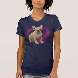 Camiseta del perrito del bulldog francés