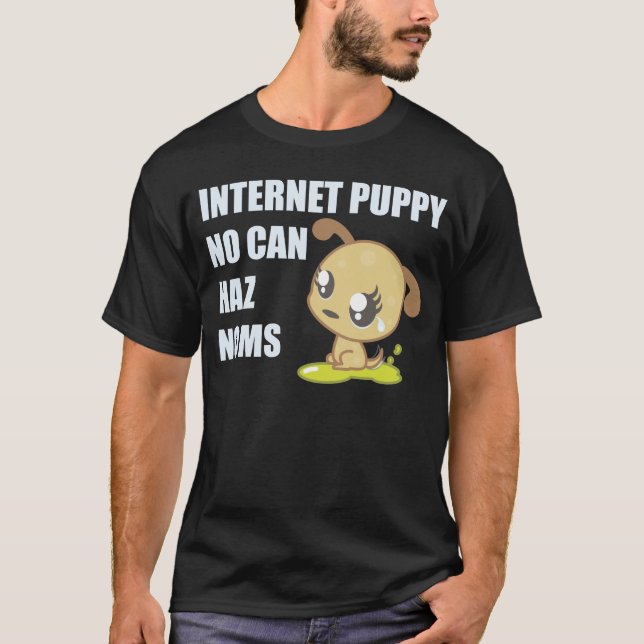 Camiseta del perrito del Internet (Anverso)
