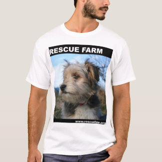 Camiseta del perro de la granja del rescate