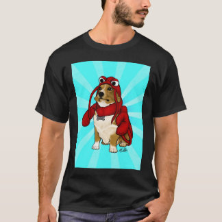 Camiseta del perro de la langosta