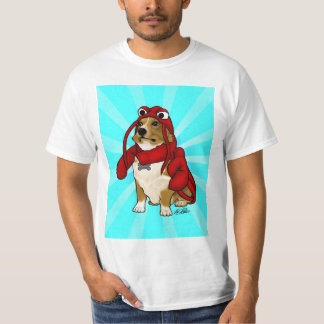 Camiseta del perro de la langosta