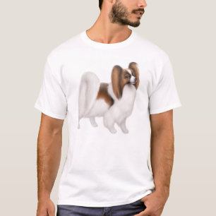 Camiseta del perro de Papillon
