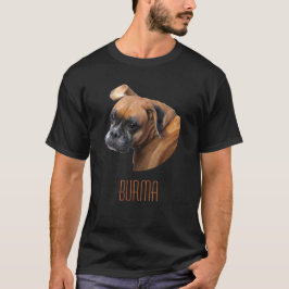 Camiseta del perro del boxeador