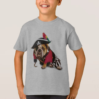 Camiseta del perro del pirata