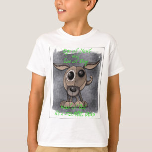 Camiseta del perro del zombi