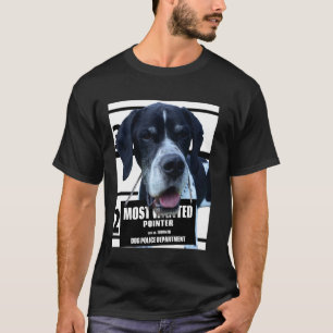 Camiseta del perro divertido lindo D del pointer m