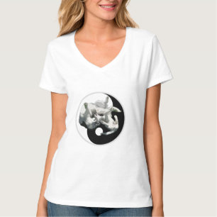 Camiseta del perro esquimal de Yin-Yang