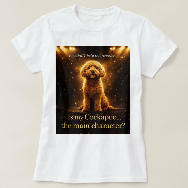 Camiseta del personaje principal Cockapoo Regalo d (Diseño del anverso)
