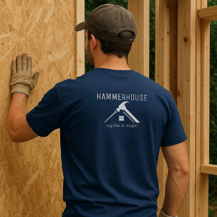 Camiseta del personal de construcción de White Hom