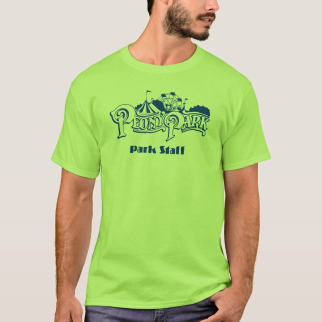Camiseta del personal del parque del Peony (Anverso)