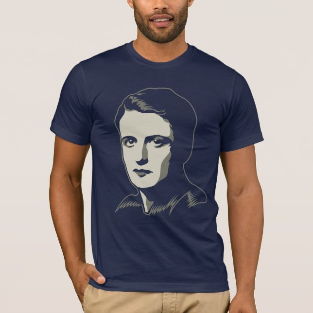 Camiseta del personalizable de Ayn Rand (Anverso)