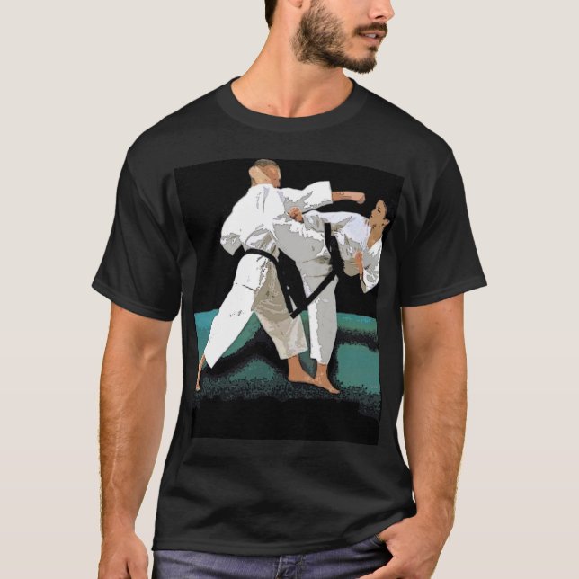 Camiseta del personalizable de los artes marciales (Anverso)