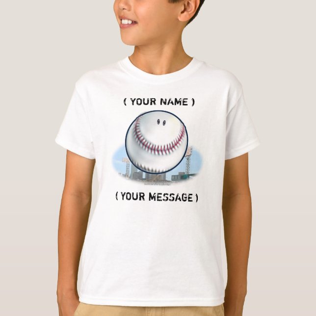 Camiseta del personalizable del béisbol (Anverso)