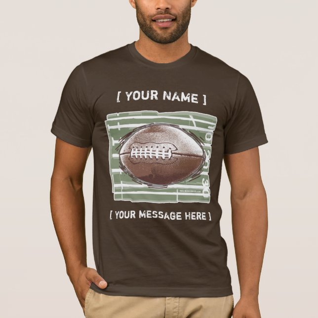 Camiseta del personalizable del fútbol (Anverso)