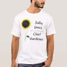 Camiseta del personalizable del girasol