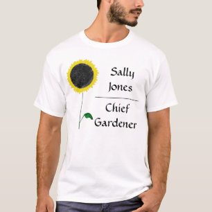 Camiseta del personalizable del girasol
