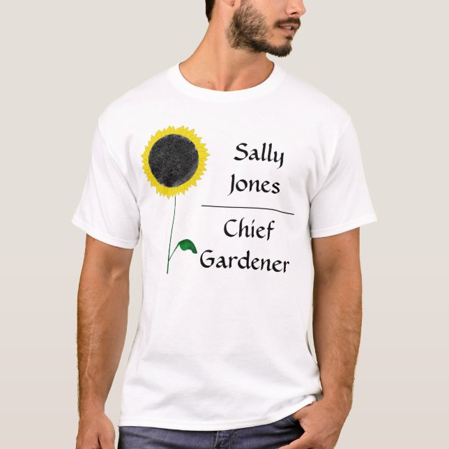 Camiseta del personalizable del girasol (Anverso)
