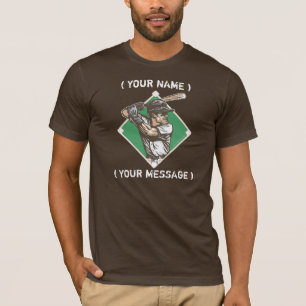 Camiseta del personalizable del talud del béisbol