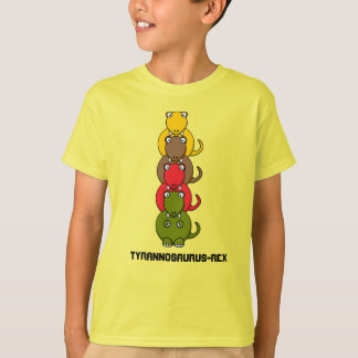 Camiseta del Personalizado colorido Tyrannosaurus-