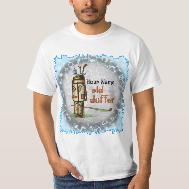 Camiseta del personalizado de golf Old Duffer (Anverso)
