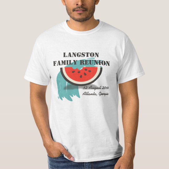 Camiseta del Personalizado de Reunión de la famili (Anverso)