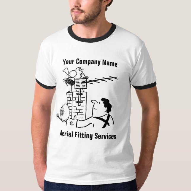Camiseta del Personalizado de servicios aéreos (Anverso)