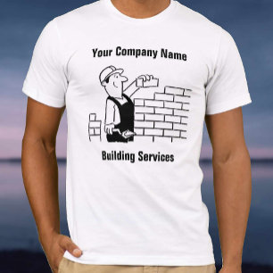 Camiseta del Personalizado de servicios de constru