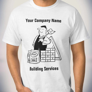 Camiseta del Personalizado de servicios de constru