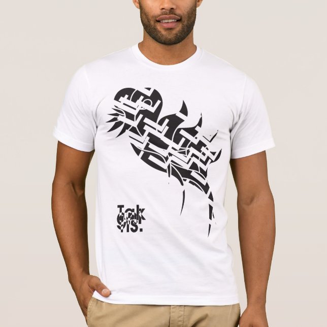Camiseta del personalizado del bnw de la pluma de (Anverso)