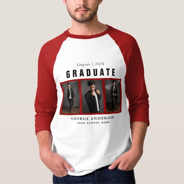 Camiseta del Personalizado del Collage de fotos de (Anverso)