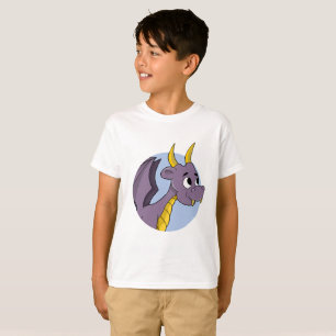 Camiseta del personalizado del dragón morado