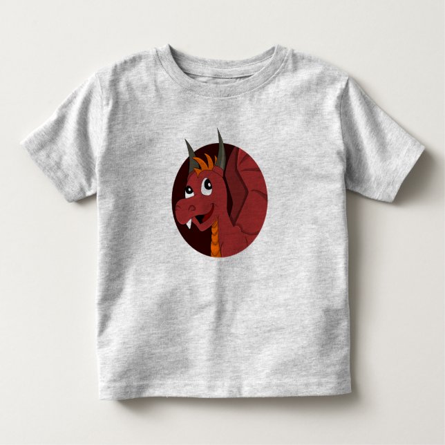 Camiseta del personalizado del dragón rojo (Anverso)