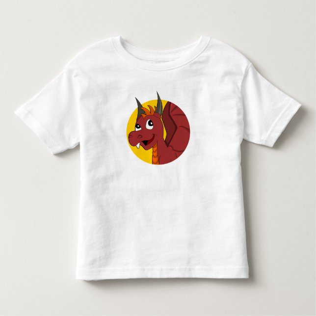 Camiseta del personalizado del dragón rojo (Anverso)