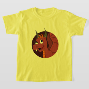 Camiseta del personalizado del dragón rojo