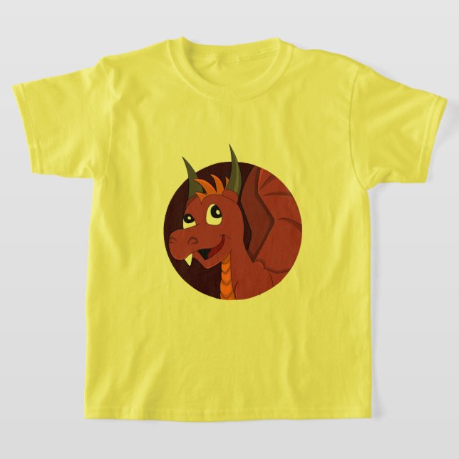 Camiseta del personalizado del dragón rojo (Distribución)