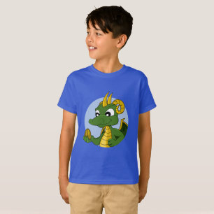 Camiseta del personalizado del dragón verde