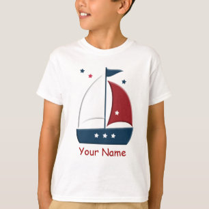 Camiseta del Personalizado marinero náutico