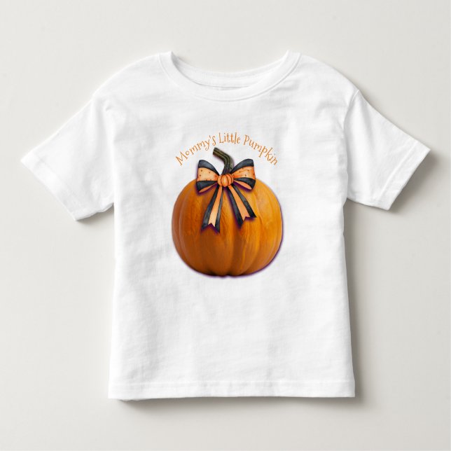 Camiseta del Personalizado Toddler "La calabaza pe (Anverso)